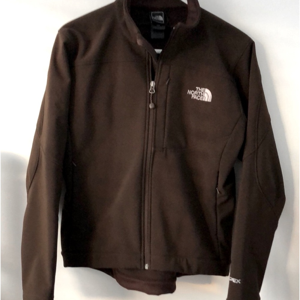 The North Face brown shell jacket